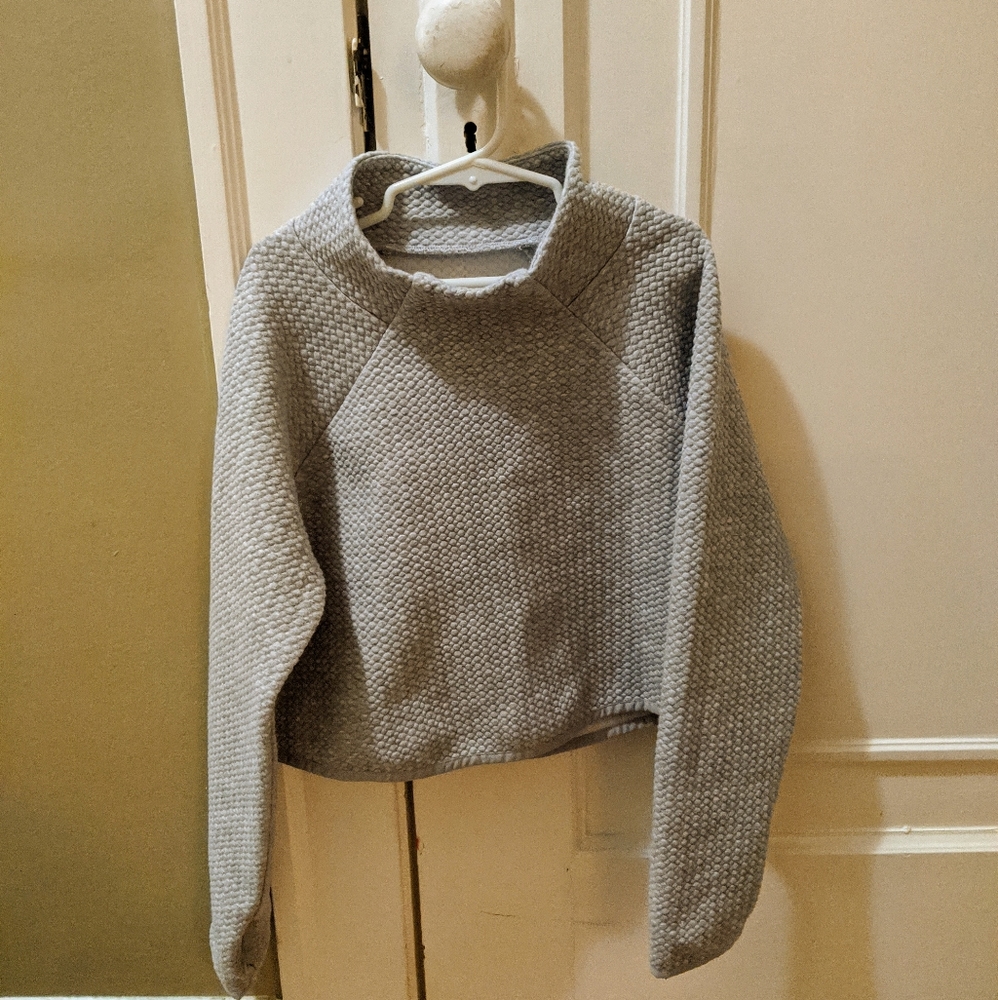 Zella Girl Cropped Mockneck Sweatshirt